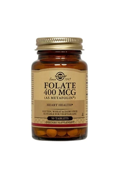 Solgar Folate As Metafolin 400 Mg 50 Tablet ürün görseli 1
