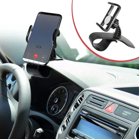 Norino Norino® Araç İçi Konsola Takılan Döner Başlıklı Telefon Kıskacı Telefon Tutucu ürün görseli 1
