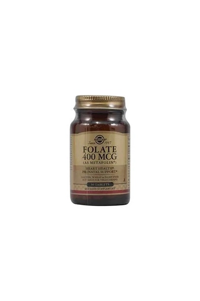 Solgar Folate As Metafolin 400 Mg 50 Tablet ürün görseli 1
