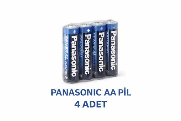 Norino Panasonic AA Kalem Pil Zinc Carbon R6 1.5V General Purpose 4lü 1Paket ürün görseli 1