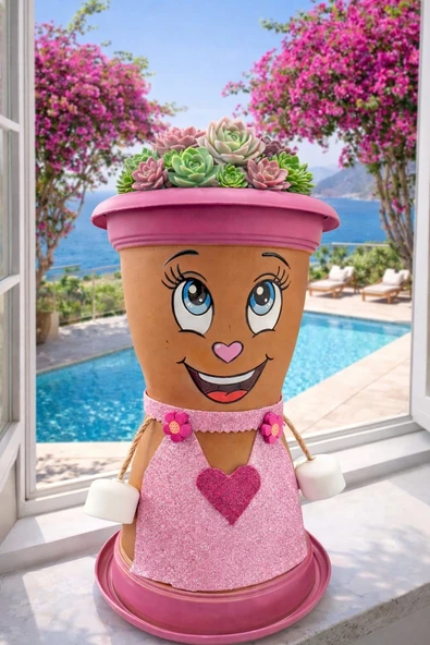 Norino PEMBE SULTAN  Saksı 1,7 Litre - Resim 3