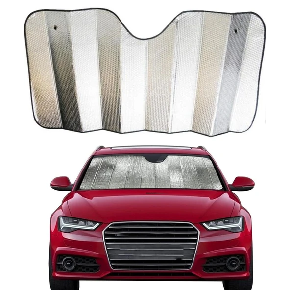Norino Norino® 120*55 cm Ambalajlı Vantuzlu Araç İçi Ön Cam Perdesi Katlanabilir Güneşlik ürün görseli 1