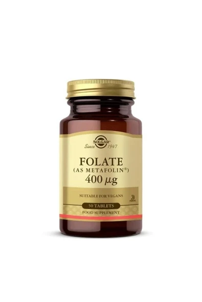 Solgar Folate 400 mg 50 Tablet ürün görseli 1