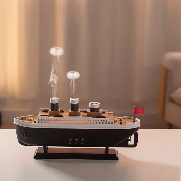 Norino Titanic Aromaterapi Hava Nemlendirici Kuruluğu Önlemek Için Verimli Gemi Dizaynlı Difüzör ürün görseli 1