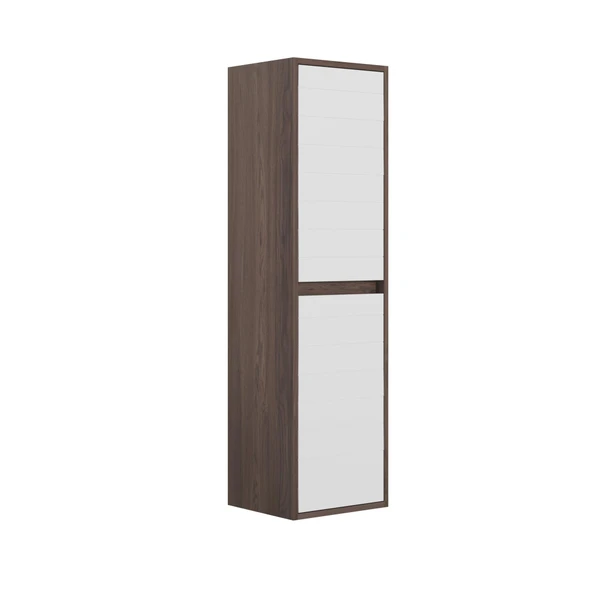 Orka Serra 40 cm Navaro/Beyaz Banyo Çamaşır Boy Dolabı ürün görseli 1