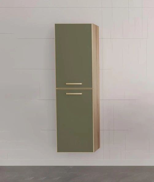 Orka Salerno 40 cm Mat Sardunya Banyo Çamaşır Boy Dolabı ürün görseli 1