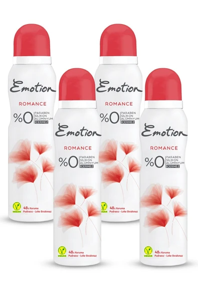 EMOTİON Deodorant 150 Ml Romance X 4 Adet ürün görseli 1