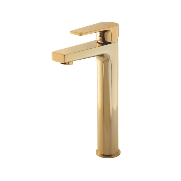 Creavit SR6500G Sharp Uzun Lavabo Bataryası - Altın ürün görseli 1