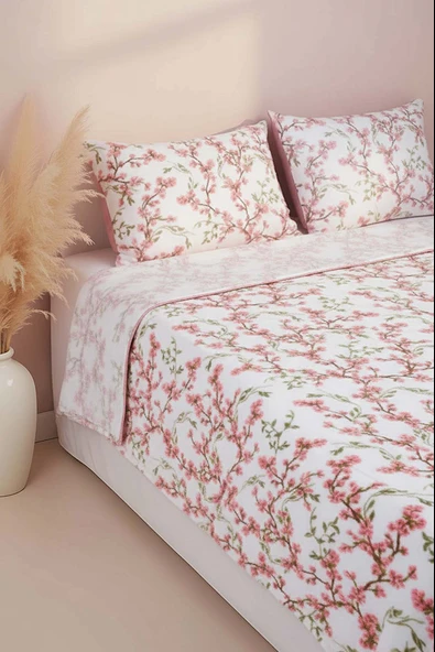 Sakura Çift Kişilik Peluş Battaniye - Resim 3