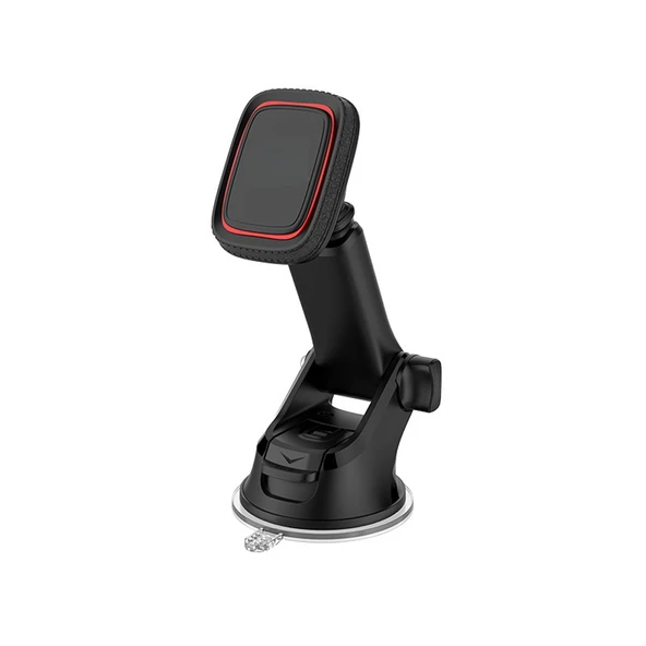 Araç İçi Manyetik Telefon Tutucu Vantuzlu Katlanabilir Teleskopik Kollu 360° Döner Dashboard ve Cam Standı ürün görseli 1