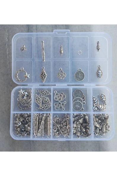 Mihra Takı Tasarım Tesbih Püskülü Yapımı Için Metal Malzeme Seti 25 Adet Püskül Yapabilirsiniz ürün görseli 1