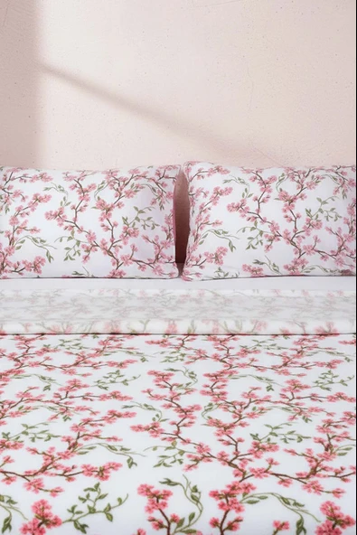 Sakura Çift Kişilik Peluş Battaniye - Resim 7