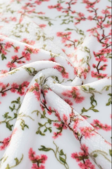Sakura Çift Kişilik Peluş Battaniye - Resim 4