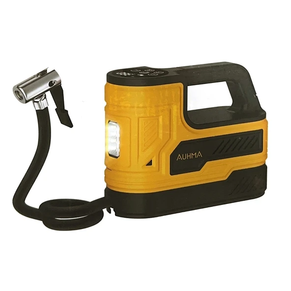 Auhma A7788 Dijital Ekranlı Taşınabilir Çakmaklık Girişli Araç Lastik Hava Kompresörü - 150 PSI - 12V ürün görseli 1