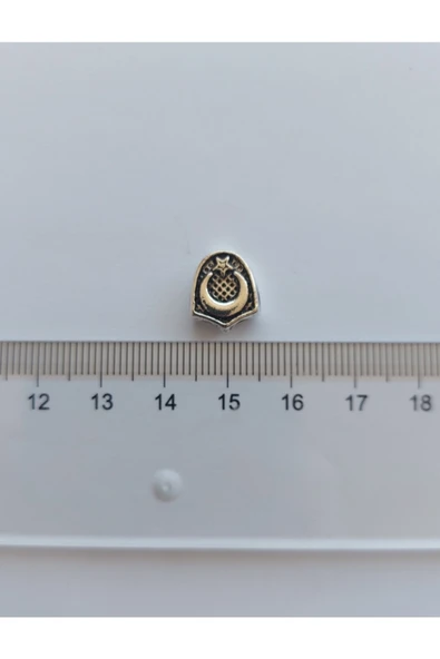 Mihra Takı Tasarım Metal Tesbih Üçgen Ayyıldız 15 Adet ürün görseli 1
