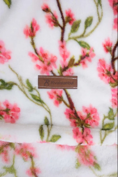 Sakura Çift Kişilik Peluş Battaniye - Resim 6
