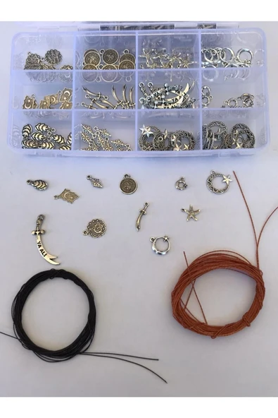 Mihra Takı Tasarım Tesbih Püskül Ucu Metal Sallantı Aparatları ürün görseli 1