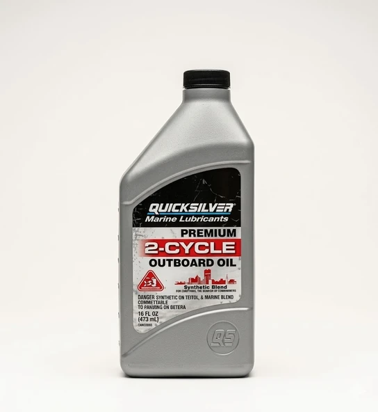 Quicksilver Premium 2-Zamanlı Dıştan Takma Motor Yağı TC-W3 1 Litre - 92-858021Q01 ürün görseli 1
