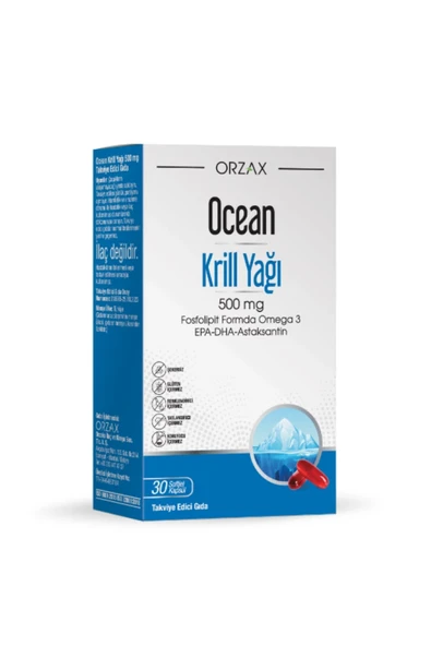 Ocean Krill Oil 500 mg 30 Kapsül ürün görseli 1