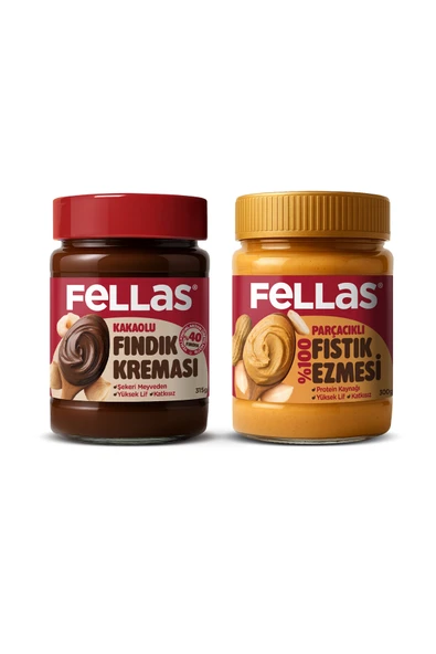 Kakaolu Fındık Kreması (315 g) + Fıstık Ezmesi - %100 (300 g) ürün görseli 1