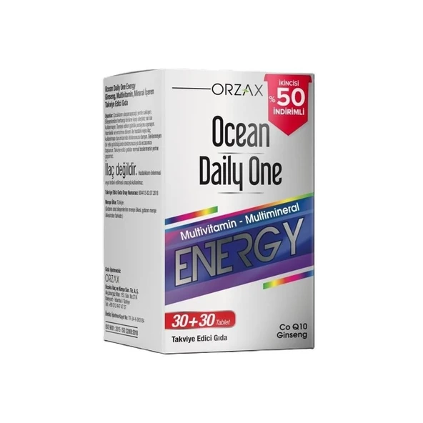Ocean Daily One Energy 30+30 Tablet - %50 İndirimli ürün görseli 1