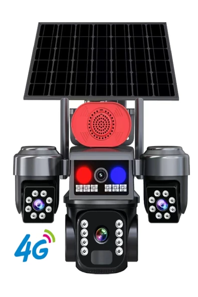 TRCharger AVENİR 3 Kameralı Sim Kartlı 4G Güneş Enerjili Solar Kamera ürün görseli 1