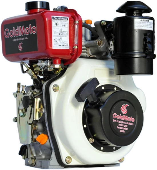 GoldMoto GM186FA-B Dizel Motor 10 Hp İpli Krank Mili Kamalı ürün görseli 1