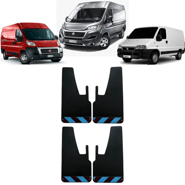 Fiat Ducato Bordo-Mavi Fosforlu 4'lü Paçalık Çamurluk Tozluk FIA0FX02704 ürün görseli 1