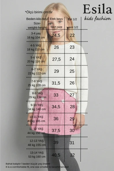 Kız Çocuk Şort Etek Kışlık Kumaş - Resim 5