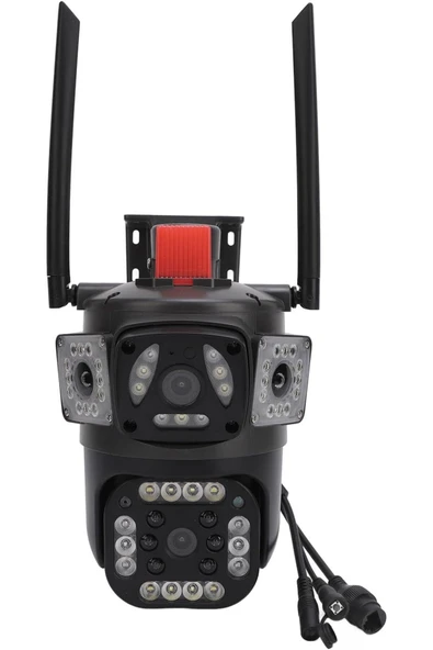 TRCharger O-KAM-3412 6MP WiFi PTZ Güvenlik Kamerası | Çift Lensli 10X Zoom | Renkli Gece Görüşü | 2 Yönlü Ses ürün görseli 1