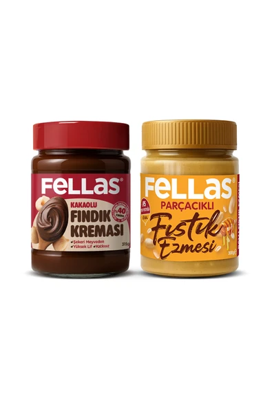 Kakaolu Fındık Kreması (315 g) + Ballı Fıstık Ezmesi (300 g) ürün görseli 1
