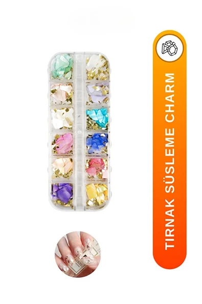 Fontenay Tırnak Charm Tırnak Süsleme Seti Nail Art Charms Protez Tırnak Süsleme Objeleri ürün görseli 1
