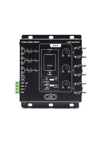 Dd Audio SC6 6 Kanal Tetiklemeli Profesyonel Teyp Deck Çevirici Parazit Yapmaz ürün görseli 1