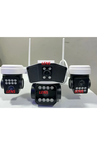 O-KAM 6064 Wifi 4 LENS Mikrofon + Hoparlör + Siren + Alarm Kamera ürün görseli 1