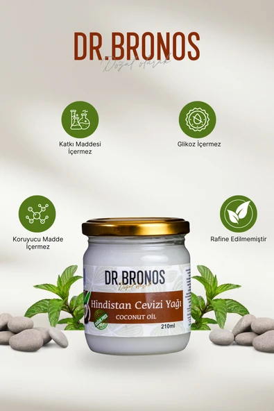 Dr.Bronos Hindistan Cevizi Yağı 210 ml - Resim 2
