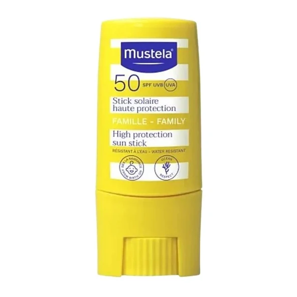 MUSTELA YÜKSEK KORUMA FAKTÖRLÜ SPF 50 STİCK GÜNEŞ KREMİ 9ML ürün görseli 1