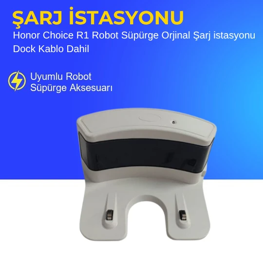 Honor Choice R1 Robot Süpürge Orjinal Şarj istasyonu Dock Kablo Dahil ürün görseli 1