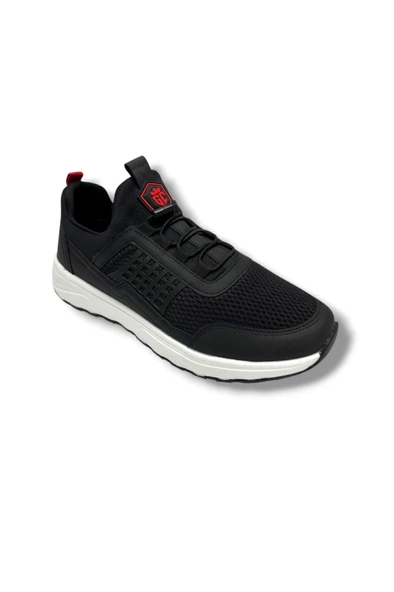 G-Class 9060-26 Anorak Deri Slip-On Trend Fashıon Erkek Sneakers Siyah Kırmızı Beyaz ürün görseli 1
