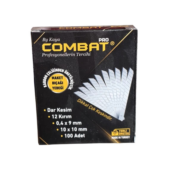 COMBAT 9 MM DAR MAKET BIÇAĞI YEDEĞİ 5.000 ADET ürün görseli 1