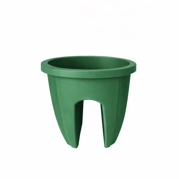SY-5712 Opal Yuvarlak Balkon Küpeşte Saksı Yeşil 7.5 Litre 6 Adet - Resim 5
