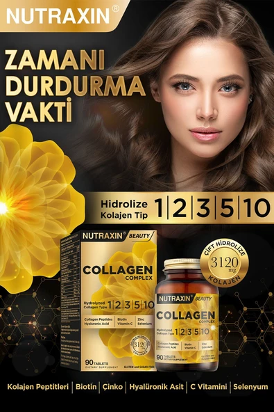 NUTRAXIN COLLAGEN COMPLEX TİP 1-2-3-5-10 3120 MG 90 TABLET - Resim 3