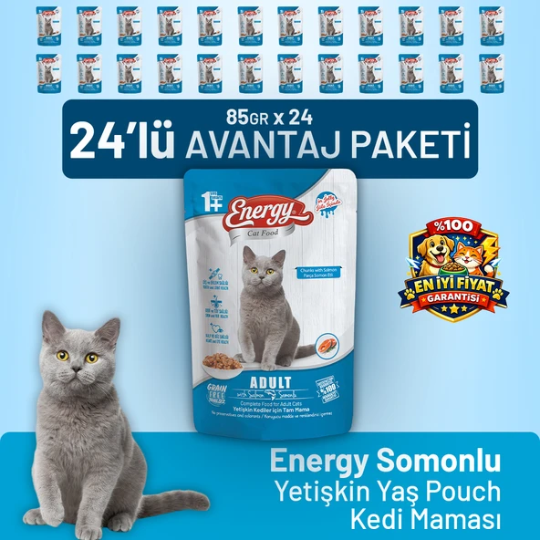 Somonlu Yetişkin Yaş Kedi Maması 85 g - 24 Adet ürün görseli 1