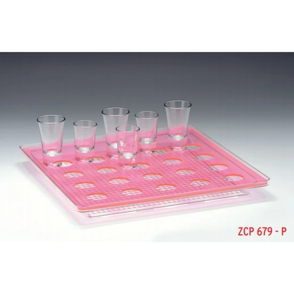 Shot Bardak Servis Tepsisi Kare ürün görseli 1