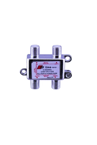 S-Line Sline 5-2500mhz 3lü Uydu Dağıtıcı 1/3 Splitter K:200 ürün görseli 1