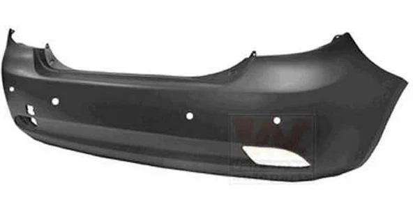 Kia Ceed 2008-2009 Arka Tampon Siyah (Sensör Delikli Tyg) (Oem No: 86611-1H010) ürün görseli 1