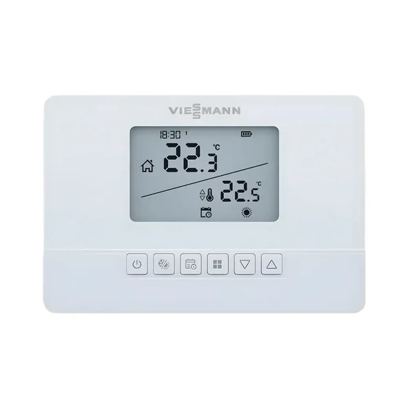 Viessmann 300S RF Kablosuz Oda Termostatı | Dijital Ekranlı ve Programlanabilir ürün görseli 1