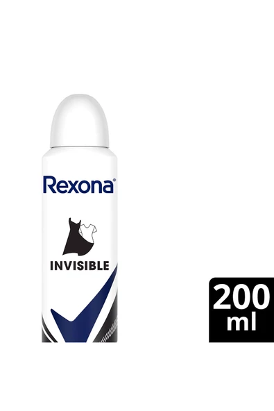REXONA Kadın Sprey Deodorant Invisible 72 Saat Kesintisiz Koruma 200 ml ürün görseli 1
