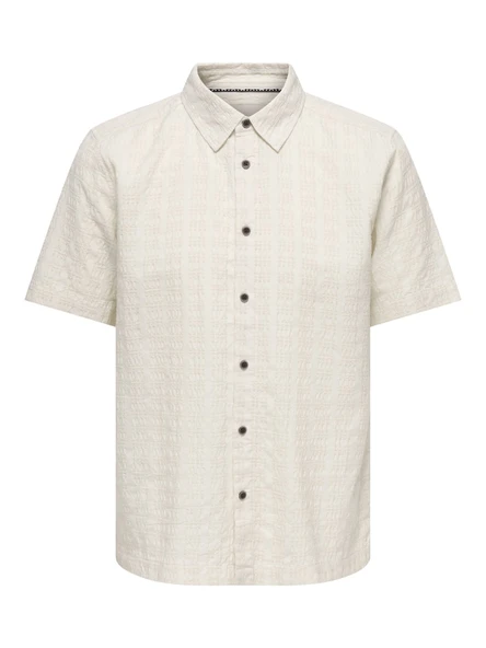 Only & Sons   ONSWILSON REG SS 030 SHIRT Erkek Beyaz Gömlek - 22037198 ürün görseli 1