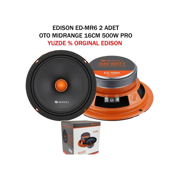 Edison Ed-Mr6 Profesyonel 16Cm Midrange Hoparlör 500Wat ürün görseli 1