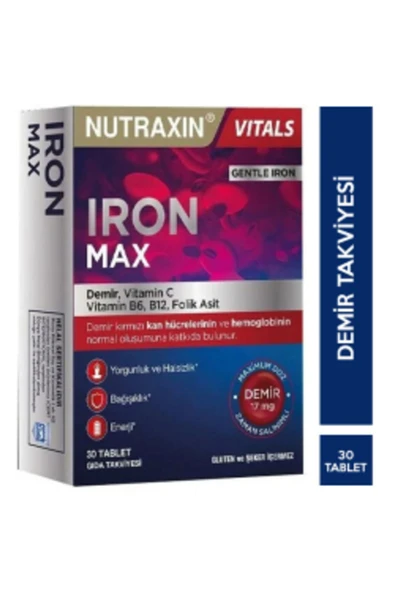 Iron Max 17 Mg 30 Tablet ürün görseli 1